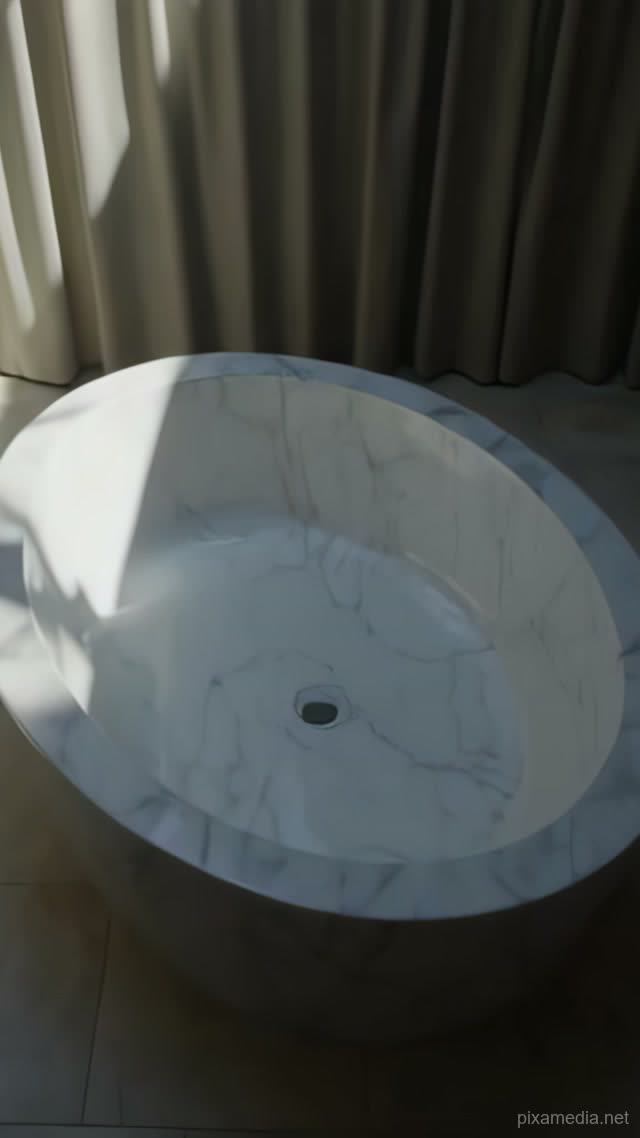 Marble Tub Under the Skylight - Real Estate AI stock